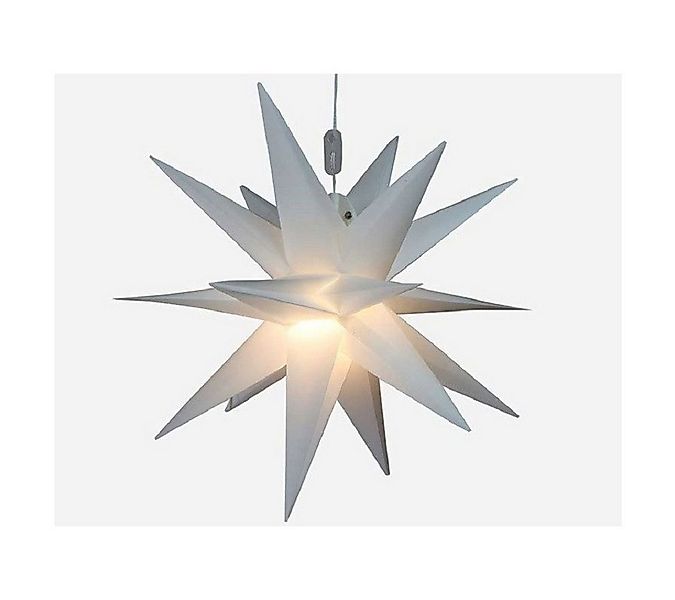 Gartenpirat LED Stern Faltstern 18 Zacken aus Kunstoff-Folie mit LED-Birne günstig online kaufen