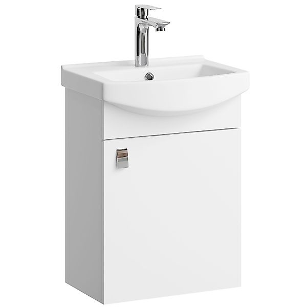 Planetmöbel Waschtisch Waschtischunterschrank 45 cm (Weiß) günstig online kaufen