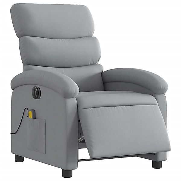 vidaXL Sessel Massagesessel Elektrisch Hellgrau Stoff günstig online kaufen