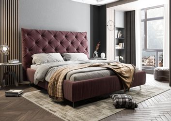 PLACES OF STYLE Polsterbett "Elloree, in 4 Breiten, hinten mit Originalstof günstig online kaufen