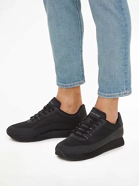 Calvin Klein Jeans Sneaker "RETRO RUNNER LACEUP LTH", in monochromem Look, günstig online kaufen