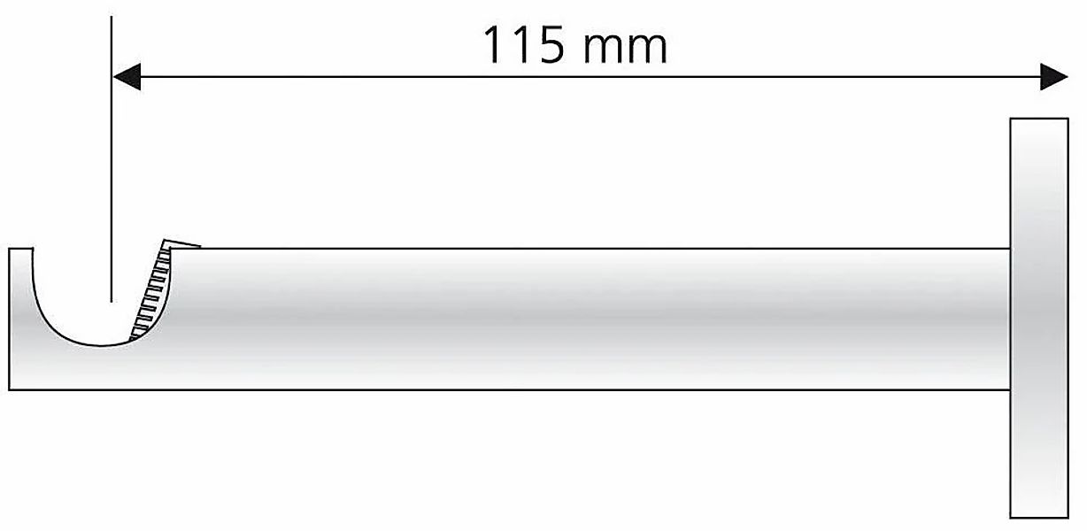 Liedeco Träger für Gardinenstangen Ø 16 mm günstig online kaufen