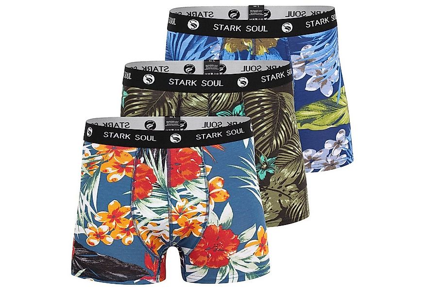 Stark Soul® Boxershorts Boxershorts ALOHA - 3er Pack Hawaiien Boxers-Shorts günstig online kaufen