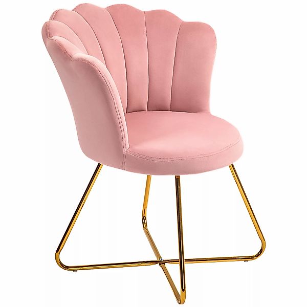 HOMCOM Sessel Loungesessel mit Armlehnen, Metallbeine, Relaxsessel mit Rück günstig online kaufen