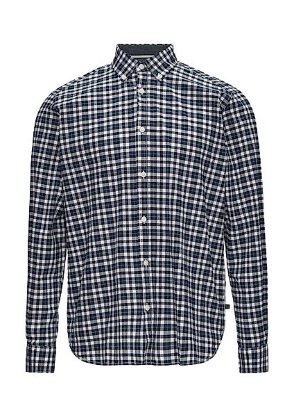 s.Oliver Langarmhemd Slim Fit: Gemustertes Hemd aus Baumwollmix günstig online kaufen