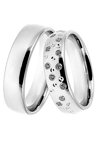 DOOSTI Trauring Schmuck Geschenk Silber 925 Trauring Ehering Partnerring LI günstig online kaufen