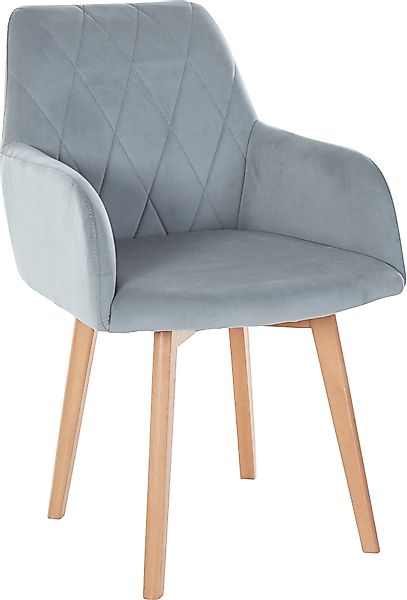 Home affaire Armlehnstuhl »Brest« (Set) 2 Stk. Microfaser Sitz und Rücken g günstig online kaufen