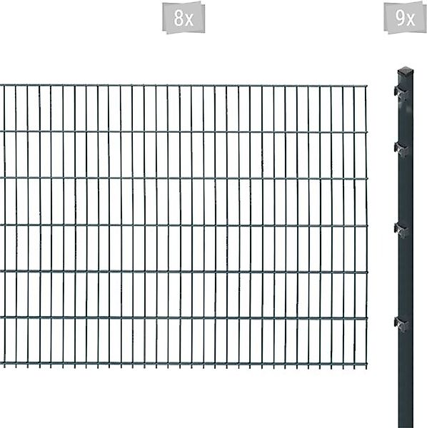 Arvotec Doppelstabmattenzaun »ESSENTIAL 123 zum Einbetonieren« Zaunhöhe 123 günstig online kaufen