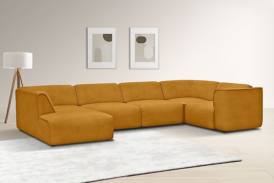 OTTO home Wohnlandschaft "Merid U-Form, jederzeit durch Module erweiterbar, günstig online kaufen