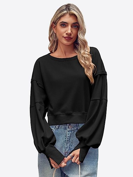 Imily Bela Sweatshirt Damen Langärmliges Lässige Sweater (Packung, 1-tlg., günstig online kaufen