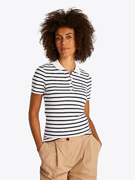 Tommy Hilfiger Poloshirt "1985 Slim Fit Pique Premium" mit Logostickerei, S günstig online kaufen