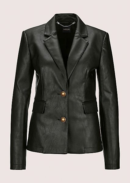 MADELEINE Jackenblazer "Lederblazer Blazer aus Leder-Imitat" günstig online kaufen