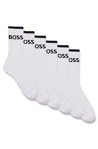BOSS Businesssocken 6P QS Stripe CC (Packung, 6-Paar, 6er) mit BOSS Schrift günstig online kaufen