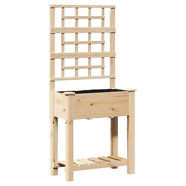 vidaXL Garten-Pflanzgefäß Beige 71 x 38 x 152 cm Massivholz aus Fichte 4200 günstig online kaufen