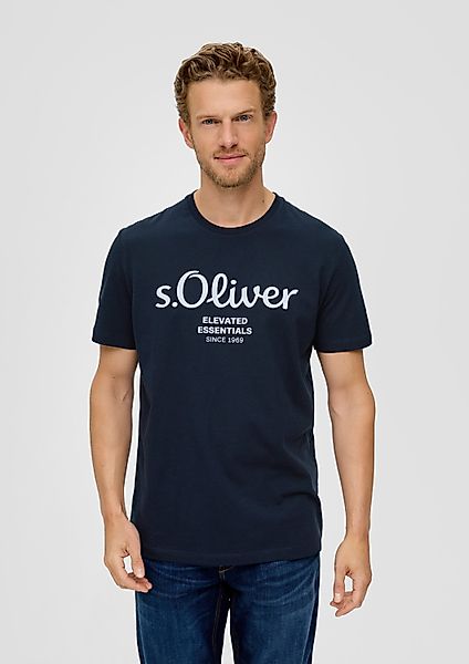 s.Oliver Kurzarmshirt T-Shirt Baumwoll-T-Shirt mit Logo-Print günstig online kaufen