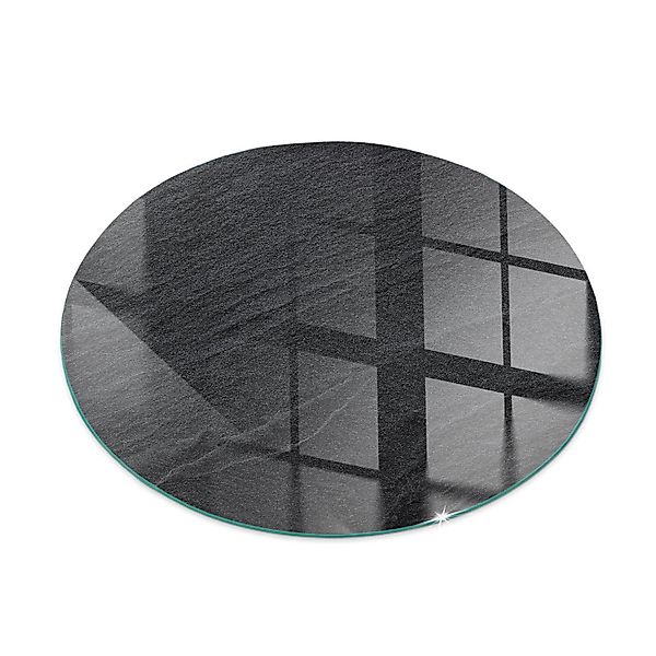 Tulup Glasplatte für Kamin Natursteinstruktur Glas unter Kamin Runden 50x50 günstig online kaufen