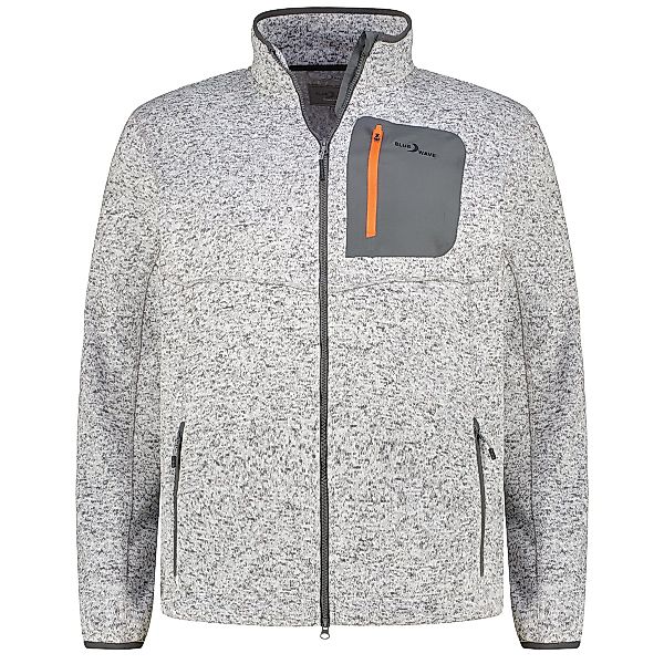 Blue Wave Strickfleecejacke, wasser-und windabweisend Farbe grau Größe: 4XL günstig online kaufen