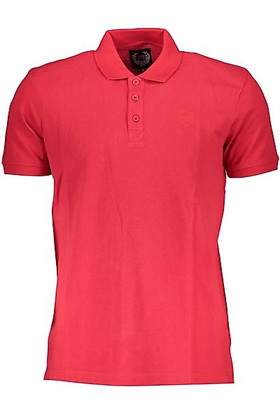 GIAN MARCO VENTURI Poloshirt Herren Kurzarm-Poloshirt in Rot mit Stickerei günstig online kaufen