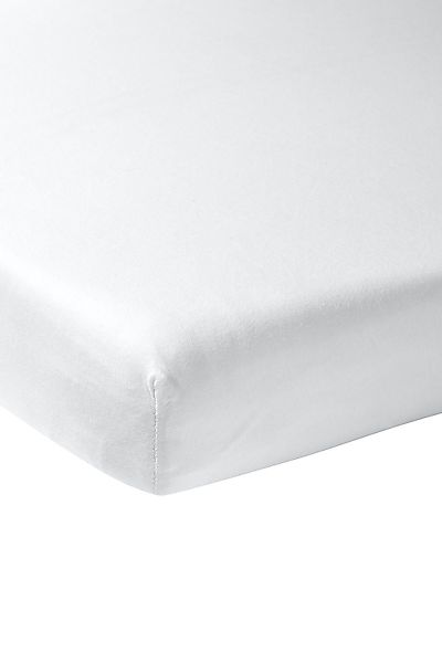 Meyco Home Spannbettlaken Uni White, Jersey, günstig online kaufen