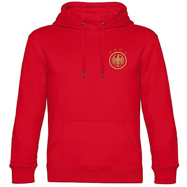 multifanshop Kapuzensweatshirt Deutschland - Adler Retro Gold - Hoodie günstig online kaufen