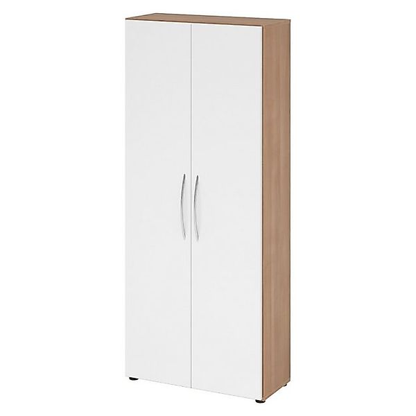 bümö Aktenschrank basic Aktenschrank Dekor: Nussbaum/Weiß günstig online kaufen