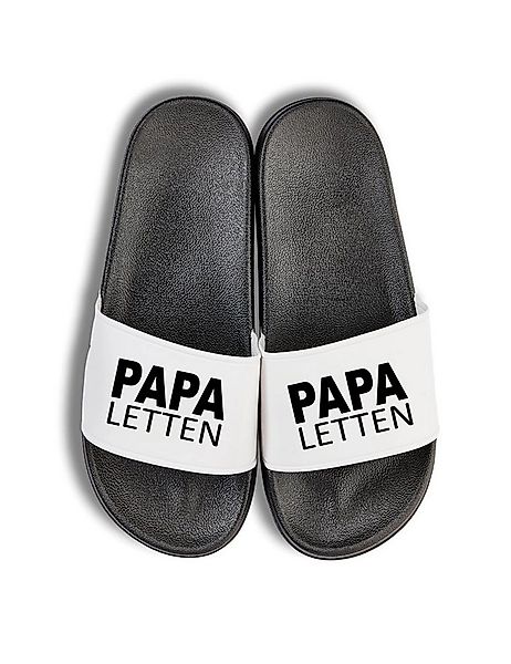 Youth Designz Herren Badelatschen "Papa Letten" Fun-Print lustig Geschenk S günstig online kaufen