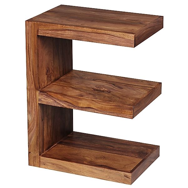 FINEBUY Beistelltisch SuVa1471_1 (MUMBAI Massivholz 60 günstig online kaufen