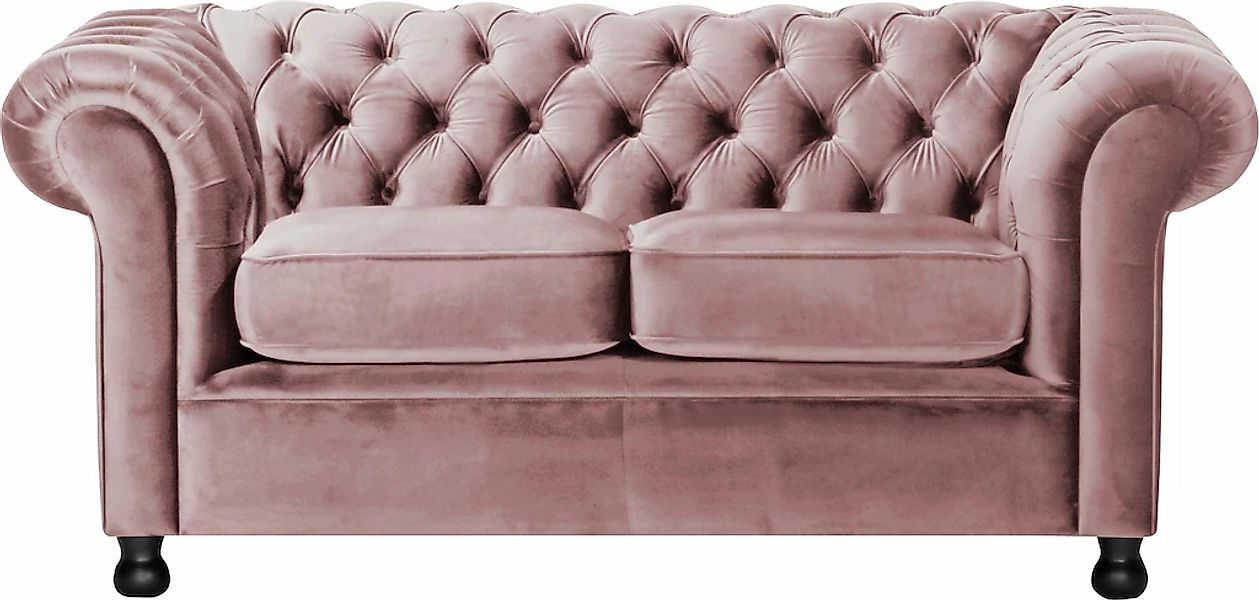 Home affaire Chesterfield-Sofa "Chesterfield Home 2-Sitzer", mit edler Knop günstig online kaufen