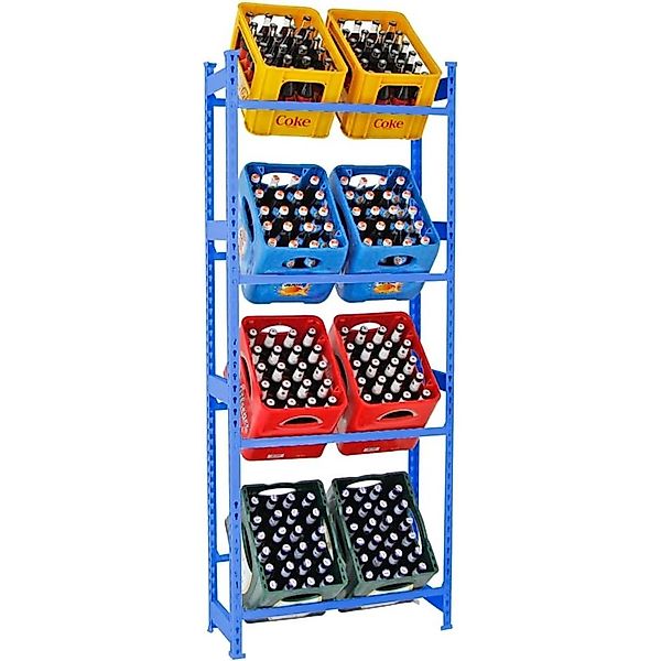 PROREGAL Getränkekistenregal Getränkeregal High Big Camel HxBxT 200x80x30 c günstig online kaufen