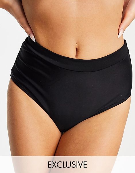 Vero Moda – Bikiniunterteil mit hoher Taille in Schwarz günstig online kaufen