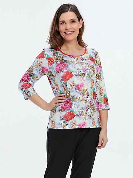 Belli Beaux Print-Shirt Sweatshirt elastisch im romantischen Rosendesign günstig online kaufen