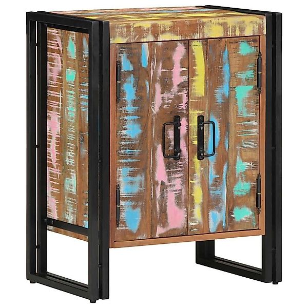 vidaXL Schuhschrank mit Tür Schwarz 30 x 30 x 40 cm Massivholz Altholz 4102 günstig online kaufen