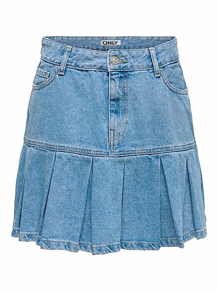 ONLY Jeansrock "ONLEMERSON REG PLEATED DNM SKIRT TAI" Baumwolle, Regular Wa günstig online kaufen