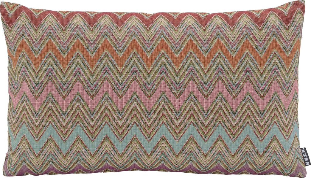 H.O.C.K. Dekokissen "Cahlil" mit Zick-Zack-Muster, Kissenhülle mit Füllung, günstig online kaufen