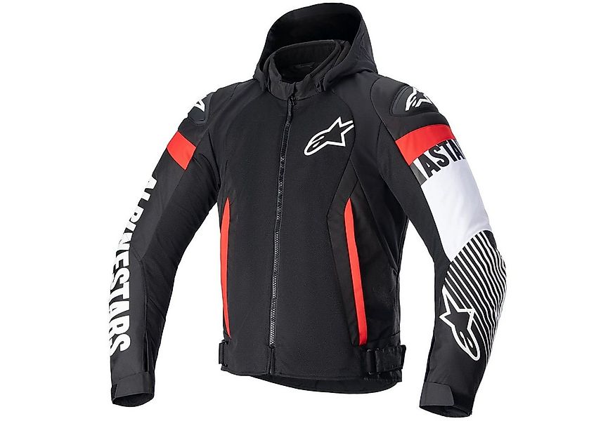 Alpinestars Motorradjacke Alpinestars Zaca Air Jacke schwarz / weiss / rot- günstig online kaufen