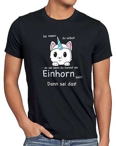 style3 T-Shirt Sei immer du selbst! Einhorn Unicorn es sei denn Fun Spruch günstig online kaufen