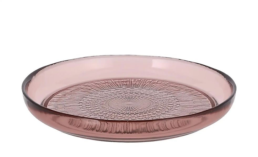 Dessertteller  Kusintha ¦ rosa/pink ¦ Glas ¦ Maße (cm): H: 2  Ø: 18 Geschir günstig online kaufen