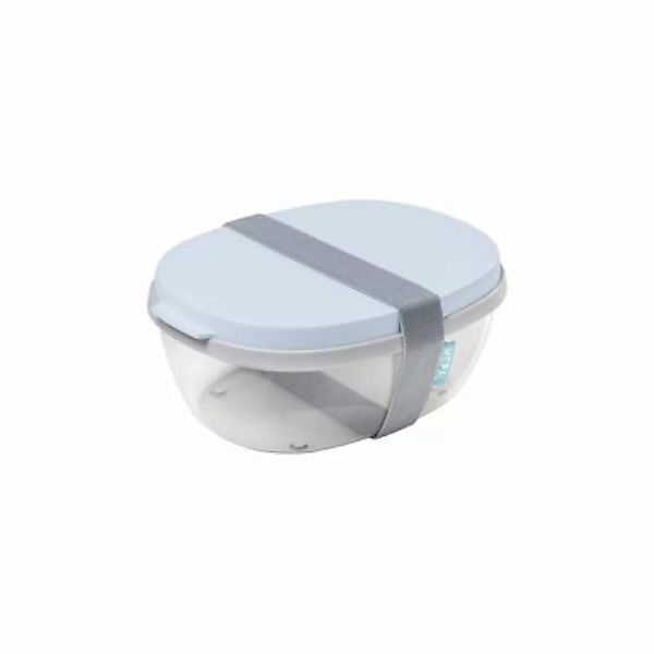 Mepal ELLIPSE Salatbox 1300 ml Nordic Blue Lunchboxen hellblau günstig online kaufen