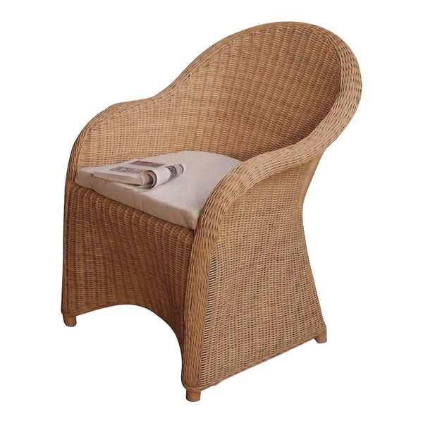 Korbsessel in Beige Esstisch günstig online kaufen