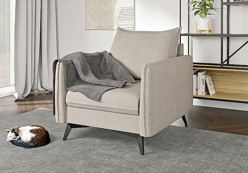 S-Style Möbel Sessel Azalea mit Schwarz günstig online kaufen