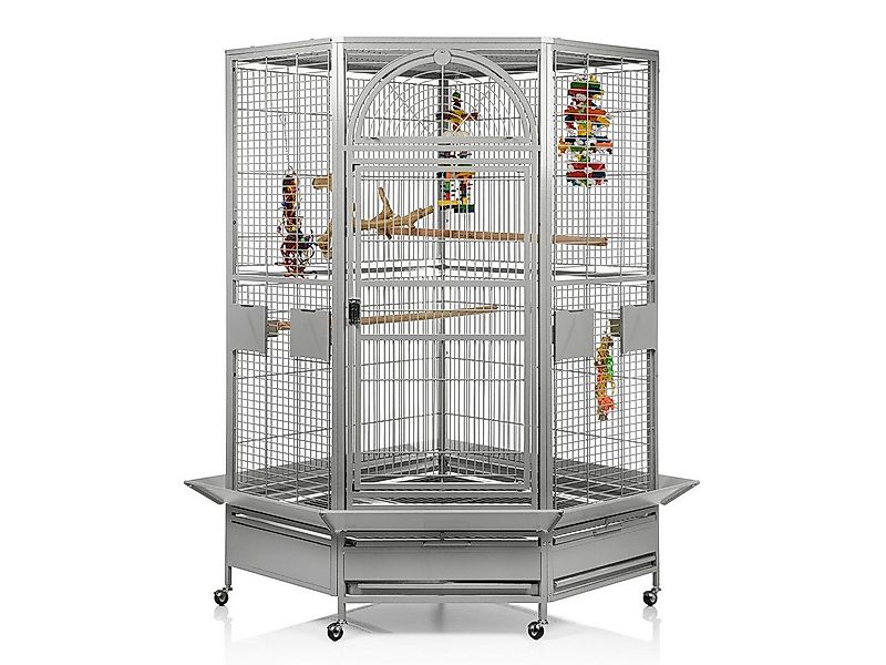 Montana Cages Vogelkäfig Eckkäfig DENVER - Eckvoliere XXL, Papageienkäfig, günstig online kaufen