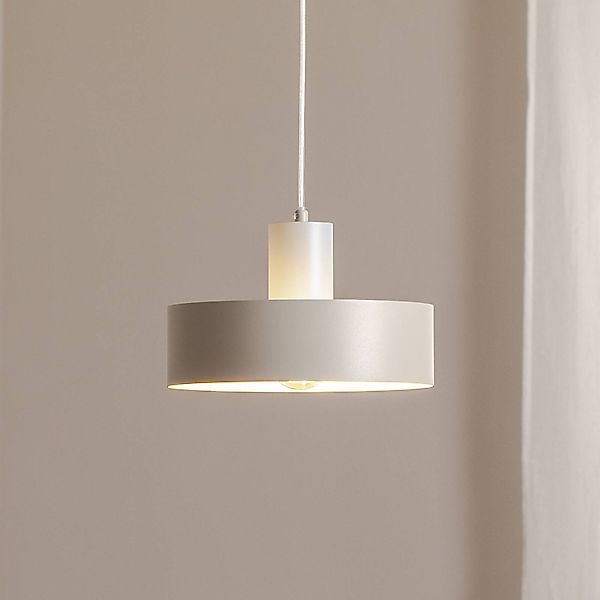Hängeleuchte Rif M, taupe, 1-flammig, Ø 25 cm, Stahl günstig online kaufen