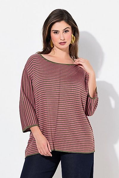 Ulla Popken Strickpullover Pullover Ringel Oversized günstig online kaufen