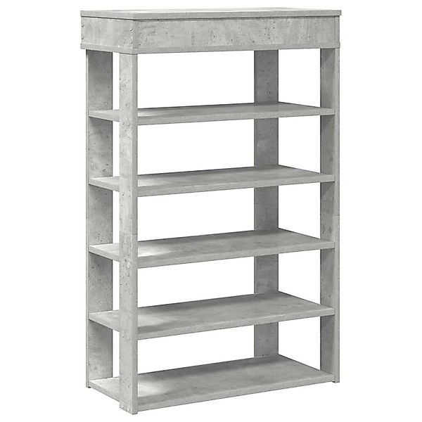 vidaXL Schuhregal Betongrau 60x30x98 cm Holzwerkstoff 859926 günstig online kaufen