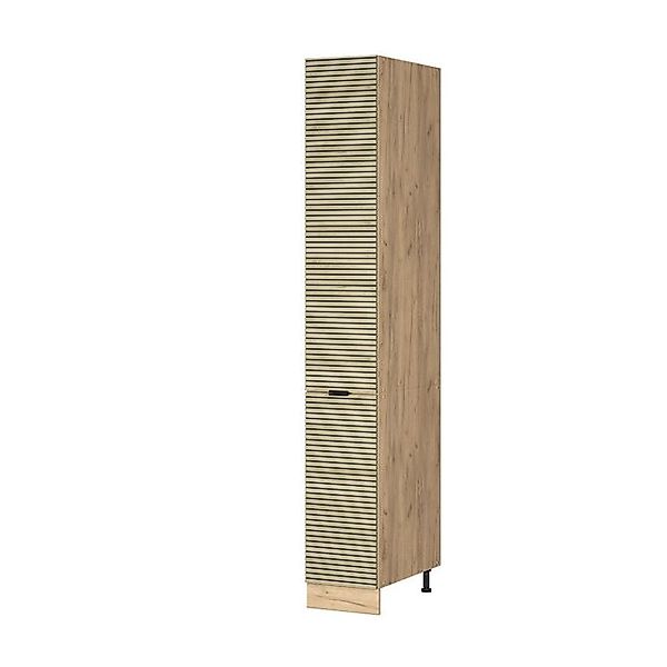 Vicco Hochschrank Fame-Line, Eiche Paneel/Goldkraft Eiche, günstig online kaufen