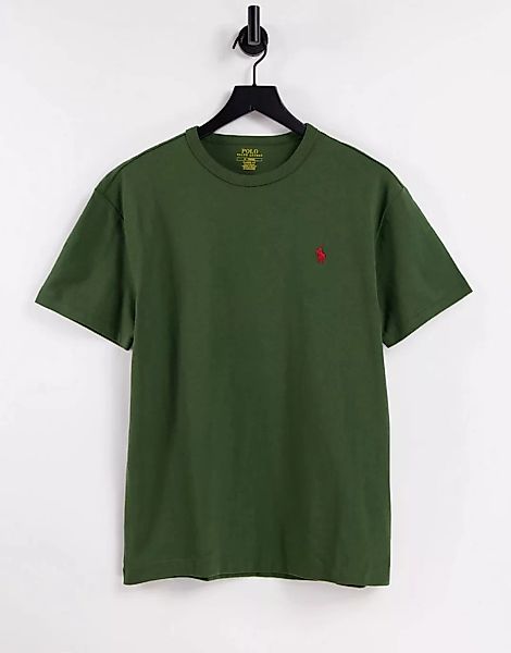 Polo Ralph Lauren – Klassisches, schweres Oversize-T-Shirt in Military-Grün günstig online kaufen