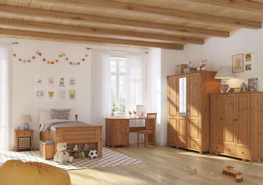 Home affaire Wäscheschrank "Tessin" 2 Breiten: 90/128 cm H/T ca. 140/38 cm, günstig online kaufen