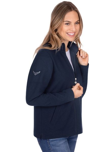 Trigema Sweatjacke TRIGEMA Jacke mit funkelnden günstig online kaufen