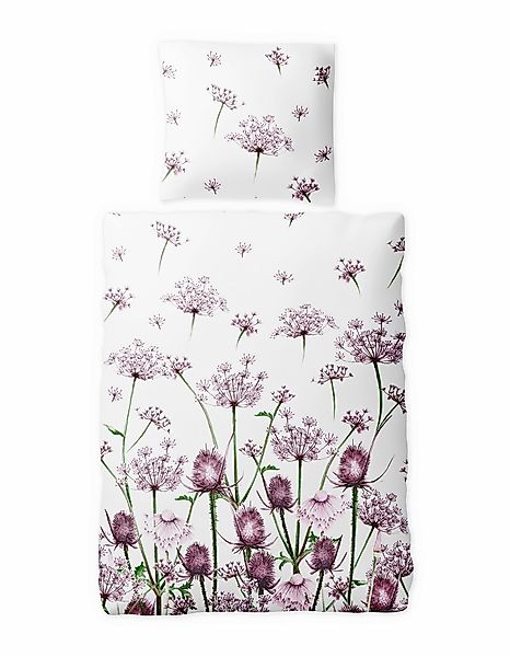 JACK Bettwäsche 135x200cm Pimpinella Rot Violett günstig online kaufen