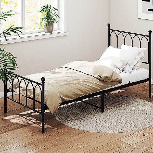 REDOM Metallbett Einzelbett Jugendzimmer mit Lattenrost günstig online kaufen